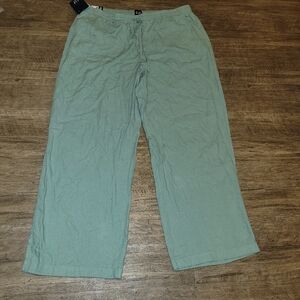 GAP Women's Drawstring Elastic Waist Linen Pull on Pant size XL